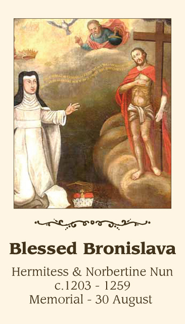Blessed Bronislava Prayer Cards